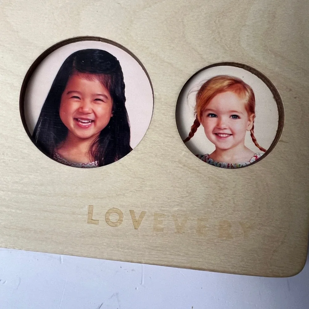 Lovevery Friends of All Sizes Puzzle Toddler OS Tan Wood Montessori Educational